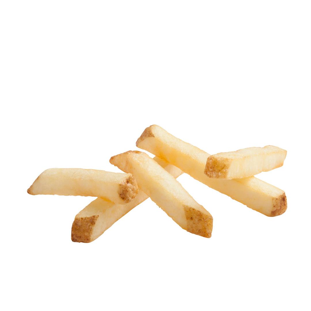 Papas a la francesa corte recto con sal marina, con cáscara