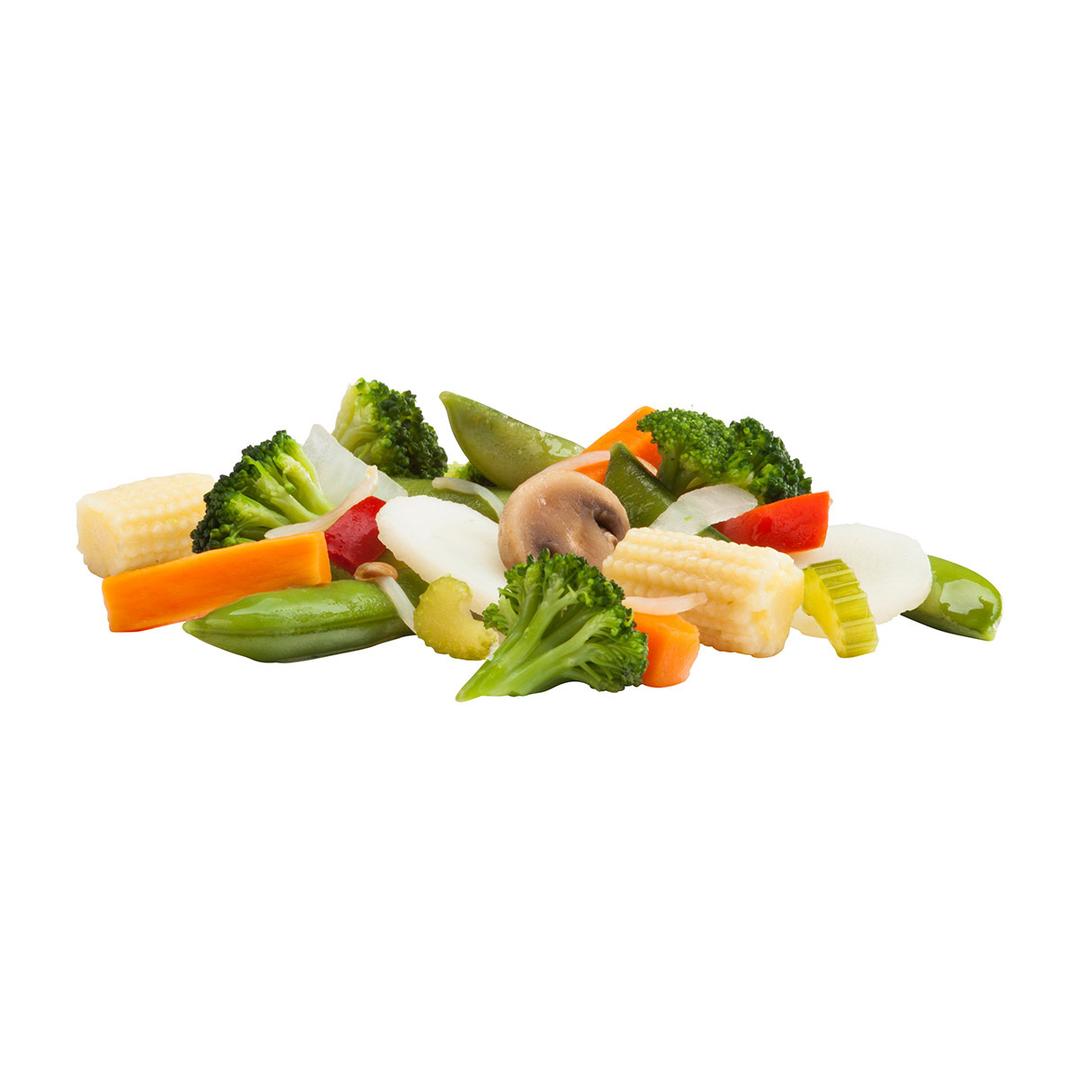 Combinación suprema de verduras para salteados