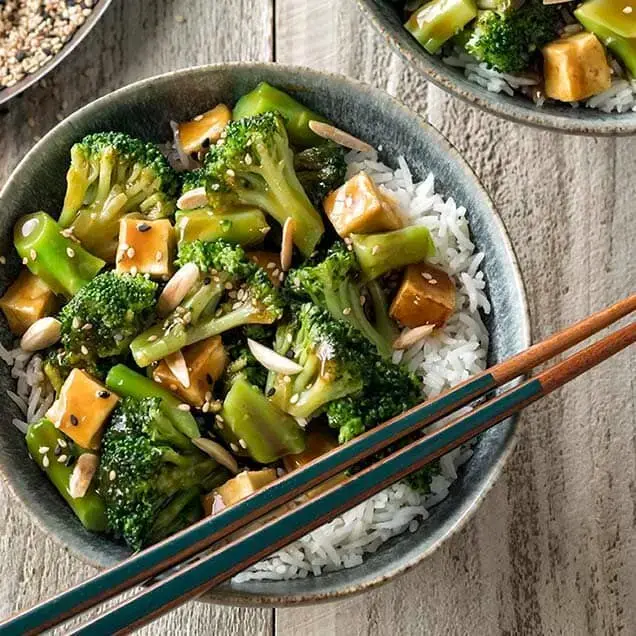 Tofu and Broccoli Stir Fry Recipe Card