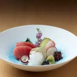 Hashida Singapore sashimi in a bowl