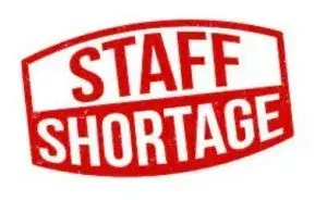 staff shortage sign