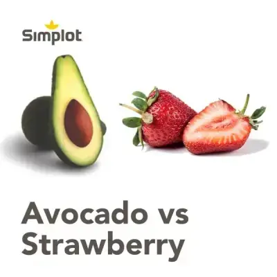avocado versus strawberry