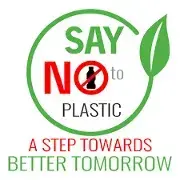 say no to plastic sign