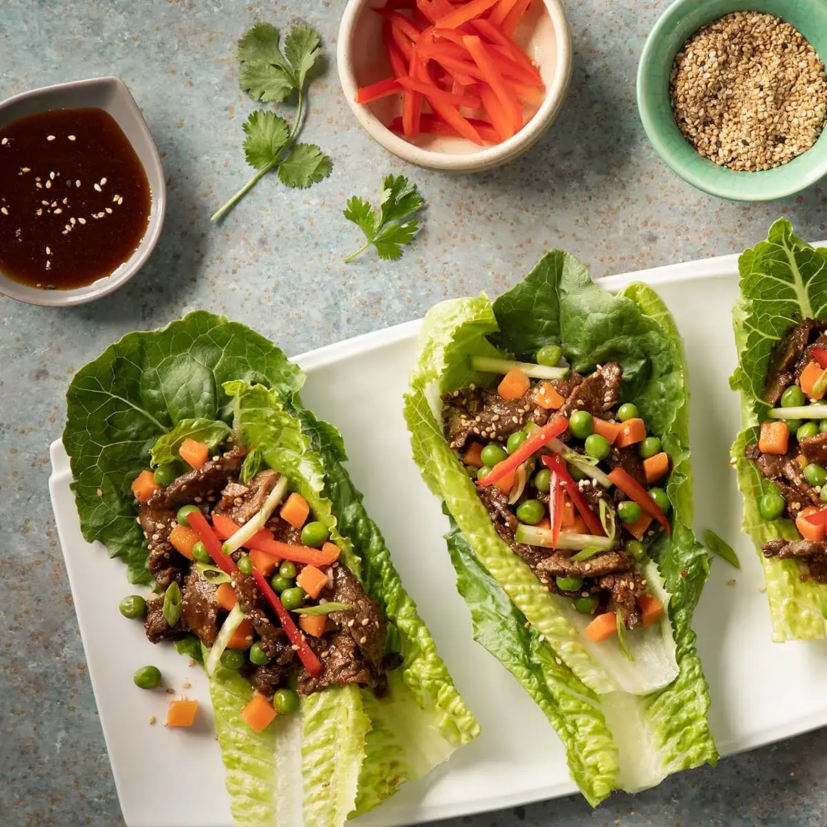 Beef Bulgogi Lettuce Wraps Recipe Card
