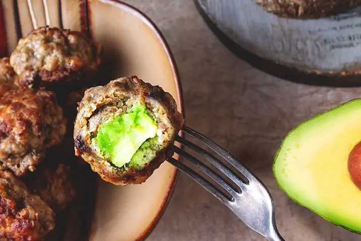 How To Make Avocado-Stuffed Meatballs