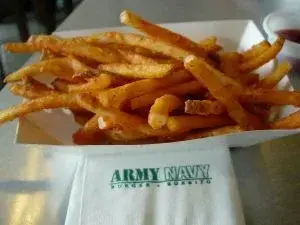 Army Navy fries in container