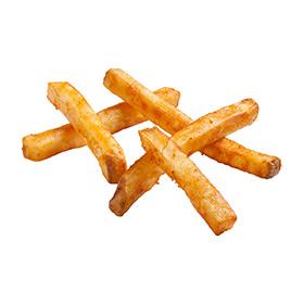 Savory Battered Straight Cut Fries, Skin On